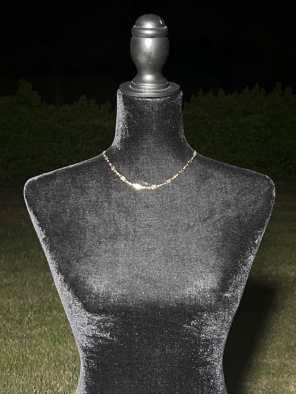 New gold necklace